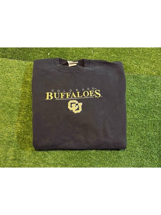 Briar Creek Other - Vintage Colorado Buffaloes sweatshirt mens medium black gold embroidered footbal